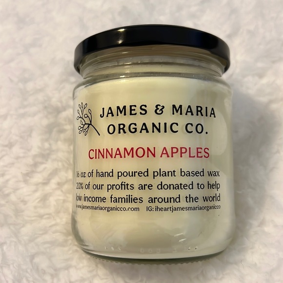 James & Maria Organic Co. 16oz Candles- Includes one of each of 3 Scents🕯 NWT - Picture 2 of 9